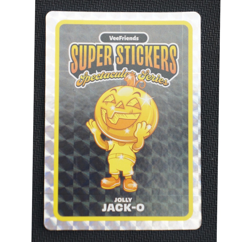 VeeFriends Super Stickers Jolly Jack-O Spectacular Series Gold Base